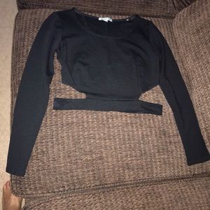 Long sleeve crop top